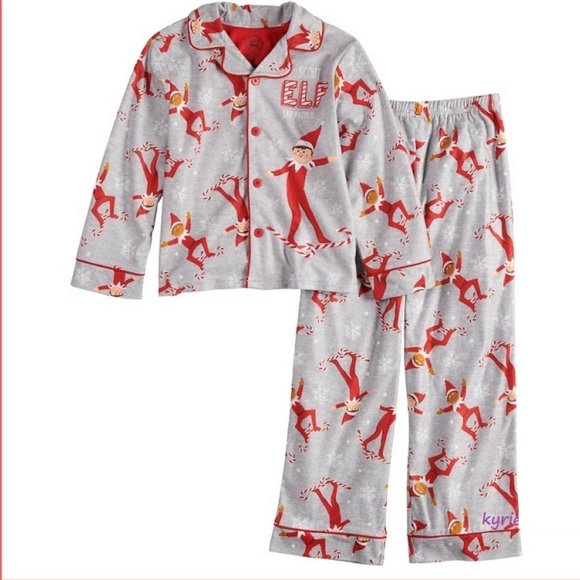 Elf on the Shelf Boys 2-Piece PJ Set - Picture 2 of 2